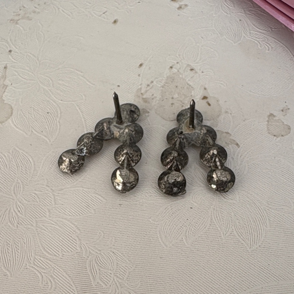 Vintage Silver Rhinestone Accent Pins - Picture 3 of 3